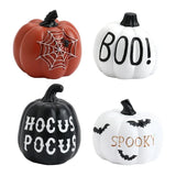 elvesmall Halloween Decor home outdoor Ornaments Resin Thanksgiving Pumpkin Set Fall Pumpkin Fall Thanksgiving Harvest Home Decorations