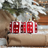 elvesmall 2pcs Christmas Tree Ornaments Snowman Crutch Elk Xmas Tree Pendant Christmas Decoration for Home New Year Gifts Kids Toys