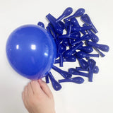 elvesmall 10/20/30pcs Navy Blue Balloons Skin Brown White Sand Latex Balloon Baby Shower Decor Birthday Party Wedding Decoration Supplies