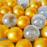 elvesmall 12pcs Ink Blue Latex Balloon Set Star Clear Pink Gold Helium Balloons Wedding Decoration Baby Shower Birthday Party Supplies