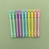 elvesmall  10-100pcs Bubble Soap Bottle Love Wand Tube Birthday Gifts For Guests Birthday Party Decorations Love Bubble Tube Baby Kid Toy
