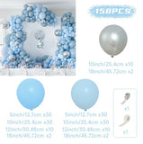 elvesmall Balloon Garland Arch Kit Wedding Birthday Party Decoration Kids Adult Globos Wedding Party Supplies Latex Ballon Baby Shower Boy