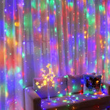 elvesmall 3M 300 LED Curtain String Light Garland Party Backdrop Adult Kids Birthday Wedding Decoration Bachelorette Anniversary Supplies