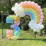 elvesmall 137pcs Bohemian Rainbow Balloon Garland Arch Kit Macaron Pastel Balloon Wedding Birthday Party Decorations Kids Girl Baby Shower