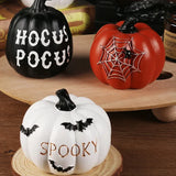 elvesmall Halloween Decor home outdoor Ornaments Resin Thanksgiving Pumpkin Set Fall Pumpkin Fall Thanksgiving Harvest Home Decorations