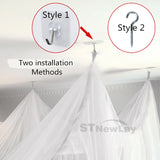 elvesmall Sexy Mosquito Net Palace Four Door King/Queen Double Size Home Single  Bed Prevent Insect Outdoor Square Grace White Canopy Net