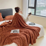 elvesmall  High density warm blanket rabbit fur bed linen Coral Fleece Sofa Blankets for winter Microfiber blanket plush Thicken Bed Sheet