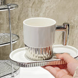 elvesmall  -  Lovers Mouthwash Toothbrush Cup Drink Water Coffee Mug Ceramic Cup Bathroom Storage Rack Tray Hotel Home Wash Toothbrush Cups