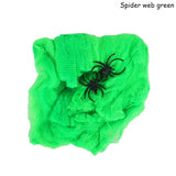 elvesmall Halloween Decorations Artificial Spider Web Stretchy Cobweb Scary Party Halloween Decoration for Bar Haunted House Scene Props