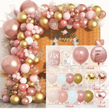 elvesmall Macaron Pink Balloon Garland Arch Kit Wedding Birthday Party Decorations Kids Adult Baby Shower Decor Ballon Wedding Supplies
