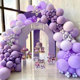 elvesmall 126pcs Purple 3D Butterfly Balloons Arch Garland Kit for Baby Shower Decorations for Girl Wedding Valentines Party Decorations