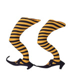 elvesmall  Halloween Witch Legs Perfect For Storage Reuse Decoration Pendant Festival Party Room Door Wall Ornament Wicked Witch Thighs