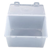 elvesmall  Mask Storage Box Plastic Transparent Storage Container Keep Tidy Organizer