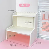 elvesmall Desktop Storage Rack Multi Story Shelving Elevating Bracket Desk Cosmetics Office Student Dormitory  Holders Desk Accessories