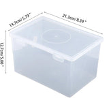 elvesmall  Mask Storage Box Plastic Transparent Storage Container Keep Tidy Organizer
