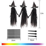 elvesmall 1-3Pcs Halloween Decorations Outdoor Large Light Up Screaming Witches Party Garden Glowing Witch Head Scary Ghost Decor Props