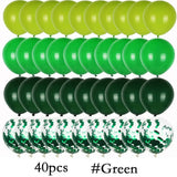 elvesmall  Retro Green Balloon Garland Arch Kit Wedding Birthday Balloons Decoration Party White Balloons For Baby Shower Decor Supplies