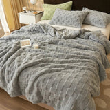 elvesmall  Thickened Velvet winter blanket modern plush bed linen Microfiber Bedspread bed Plaid home decorations sofa blankets sofa cover
