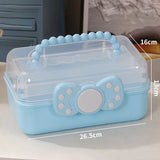 elvesmall Multi-layer Hairpin Storage Box Cute Girls Jewellery Box Children's Hair Accessories Storage Box Toy Storage Box 악세사리 보관함
