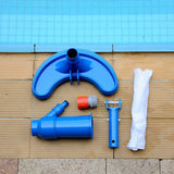 elvesmall Swimming Pool Vacuum Cleaning Kit Clean Pool Bottoms Net Pool Filter Outdoor Pool Vacuum Cleaner Set Cleaning Skimmer Pool Tool