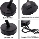 elvesmall Home Decoration USB/Battery Powered Touch Switch Warm White Artificial Bonsai Cherry Blossom Desktop Tree LED Lamp  Night Lamp