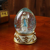 elvesmall Lutheran Crystal Ball Ornaments Religious Desk Room Decoration Gifts Resin Crafts Home Decoration Accessories Feng Shui Lucky