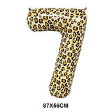 elvesmall Leopard  Party Supplies Leopard Balloons Happy Birthday Banner Safari Party Leopard Print Balloons Jungle Animal Party Decors