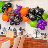 elvesmall 143PCS Halloween Balloon Arch Kit Ideal for Halloween Decorations, Birthdays, Anniversaries, Bar Mitzies, and Dances