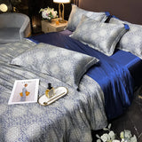 elvesmall Fashion Duvet Cover Set Luxury Bedding Sets Soft Comforter Quilt Cover Fitted Bed Sheet Pillowcase Queen King Size Bed Linen