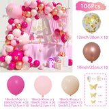 elvesmall Macaron Butterfly Balloon Garland Arch Kit Birthday Party Decor Kids Baby Shower Girl Latex Ballon Chain Wedding Party Supplies