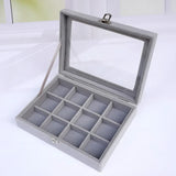 elvesmall Black Jewelry Box Bracelet box necklace box arched small box display box flannel cover jewelry storage box