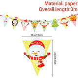 elvesmall Santa Claus Christmas Banner   Merry Christmas Decorations for Home Navidad Natal Noel Garland Xmas Gift New Year Decor