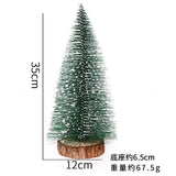 elvesmall  Mini Christmas Tree Desktop Decoration DIY Pine Needle Tree Christmas Decoration Christmas White Cedar Small Christmas Tree
