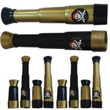 elvesmall  Pirate Spyglass Toy Party Captain Collapsible Kids Plastic Handheld Favor Pocket Marine Supplies Cosplay Games Watching Ship