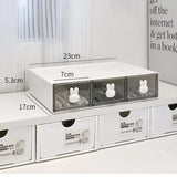 elvesmall Kawaii Ins Organizer Desktop Drawer Free Combination Storage Box Plastic Hairpin Makeup Cosmetics Desk Storage Organizer Rack