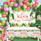 elvesmall Hawaiian Balloon Garland Arch Kit Birthday Party Decor Kids Tropical Summer Hawaii Party Decor Flamingo Baby Shower Decor Ballon