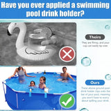 elvesmall Pool Drinks Holder Swimming Pool Water Cup Hanger Holder for Bathroom Tub Poolside Cup Hanger Rack Swim Pool Party Accessories