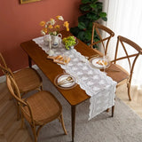 elvesmall Floral Table Path Vintage Lace Tablecover Lace Tablecloth Hotel Home Birthday Wedding Party Banquet Decor Supply Table Runner