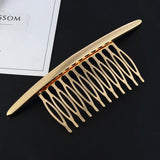 elvesmall Hair Side Combs French Hair Comb Straight Teeth Hair Clip Comb Twist Hair Comb Veil Comb Hair Accessories Jewelry