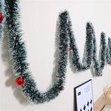 elvesmall 1PCS 2M Christmas Eve Decoration Bar Tops Ribbon Garland Christmas Tree Kitchen Ornaments Wedding Party Decoration Prop