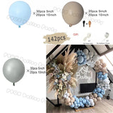 elvesmall  Doubled Cream Peach Boho Balloons Garland Wedding Engagement Decoration Balloon Rose Nude Ballon Arch Global Birthday Decor