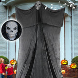 elvesmall Halloween Ghost Hanging Decorations Scary Hanging Reaper Motion Voice Activated for Haunted House Yard Home Party Outdoor Decor