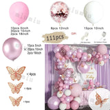 elvesmall Tender Pink Gold Balloon Garland Arch Kit Wedding Birthday Party Decoration Adult Kids Baby Shower Decor Ballon Wedding Supplies