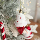 elvesmall 2pcs Elk Christmas Ball Ornaments Xmas Tree Hanging Pendants Christmas Holiday Party Decorations New Year Gift Supplies Navidad