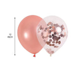 elvesmall 39pcs Rose Gold Birthday Balloons Party Decoration Happy Birthday Letter Balloon Rain Silk Curtain Background Baby Shower Decor