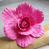 elvesmall 80CM Giant PE Foam Rose Simulation Flowers Branch Wedding Backdrop Decoration Peony Garden Wall Road Cited Stage Party Supply