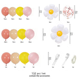 elvesmall 1Set Daisy Butterfly Balloon wreath Arched Set Shower Birthday Party Wedding Decoration