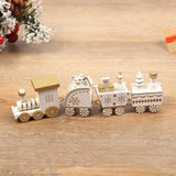 elvesmall  Plastic Train/New Wooden Christmas Ornament Merry Christmas Decoration For Home Xmas Gifts Noel Natal Navidad New Year