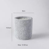 elvesmall Cement Cup Candle Large Scented Candle Matte Glass Nordic Home Decoration Luxury Wedding Living Room Industrial