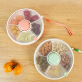 elvesmall Rotating Snack Container Portable with Lid Moisture-proof Storage Boxes Leak Proof Kids Snack Spinner Snack